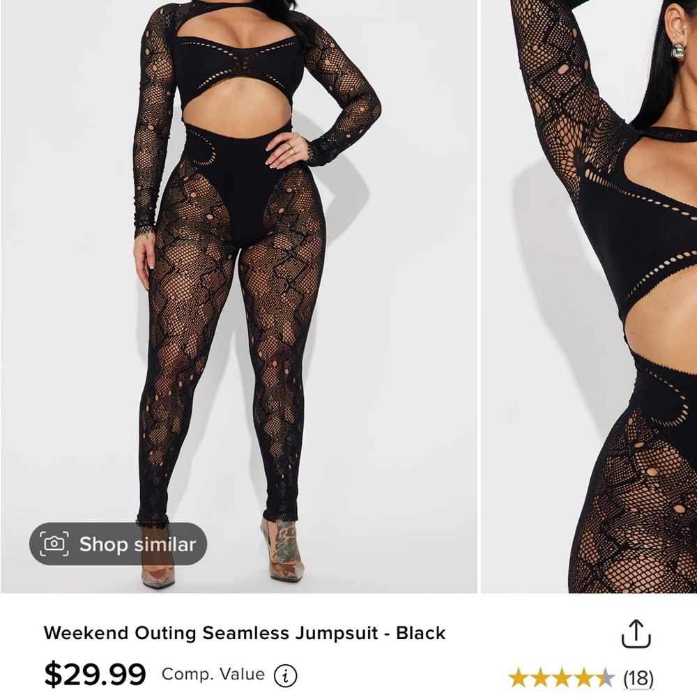 Weekend Outing Seamless Jumpsuit - Black